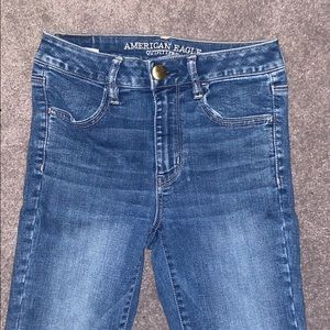 High rise American Eagle jeans, super stretch